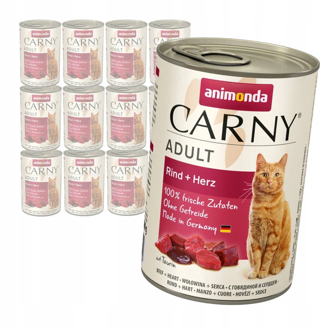 ANIMONDA Carny Adult  Karma dla kota Wołowina + serca z Polski za $20.27 / ~76zł