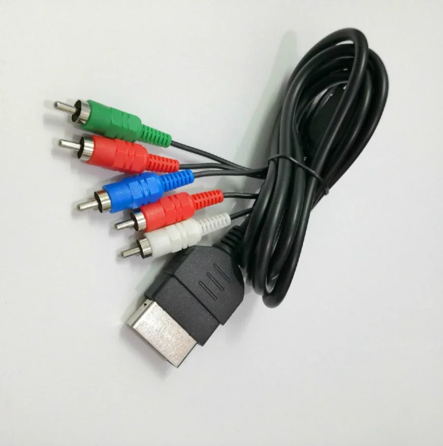 

50pcs 1.8M Component HD TV RCA AV Audio Video Cable Cord For Xbox Original Console