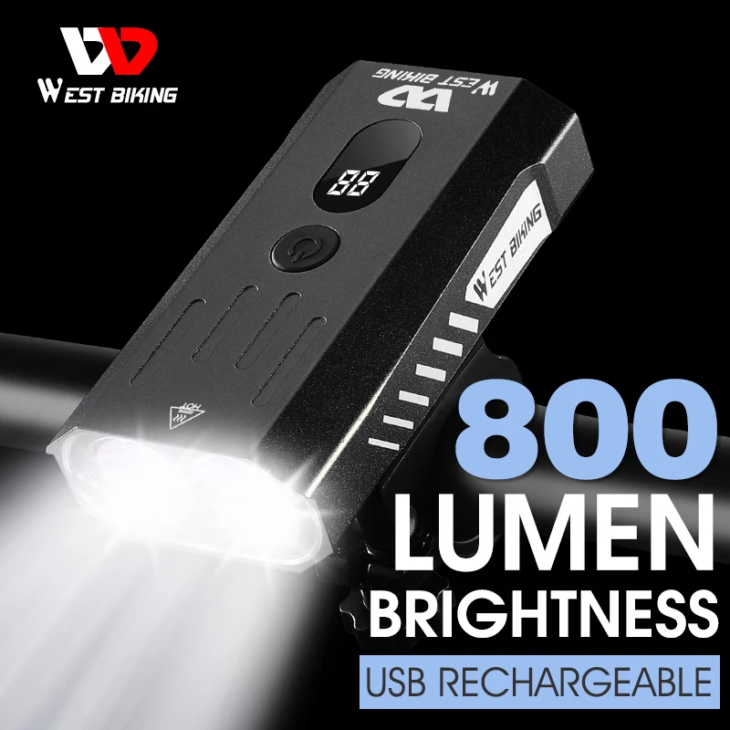 Фсветильник велосипедный с зарядкой от USB 800 лм 4000 мАч |