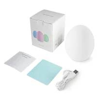 7 Color Changing Night Light RGB Remote Control Touch Dimmable Lamp Portable Table Bedside Lamps USB Rechargeable Night Lamp 6