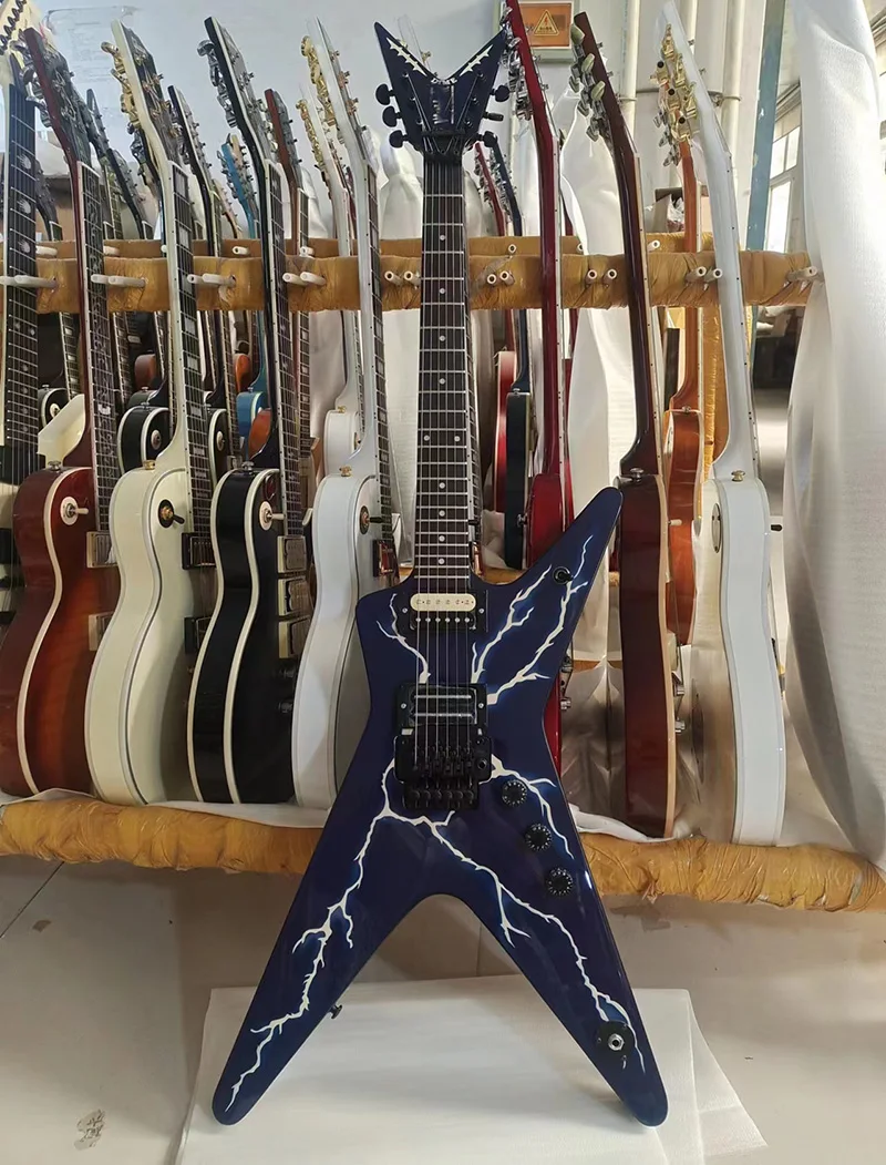 

Heterotypic guitar - 6string electric guitar, blue body, black hardware, Floyd Rose vibrato bridge
