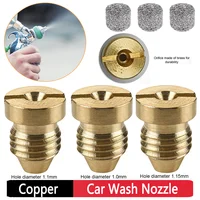 Foam Cannon Orifice Nozzle Tips Car Wash Nozzle Copper Foam Pot Nozzle 1.0/1.1/1.15mm Foam Orifice Nozzle Car Wash Cleaning Tool 1