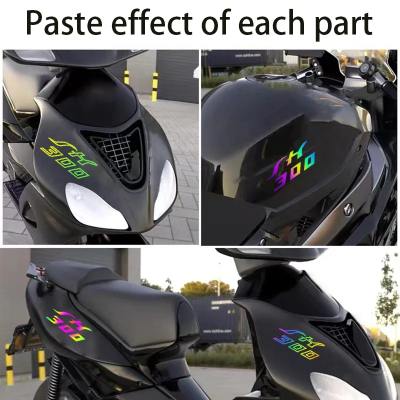 Tanie Wodoodporna spersonalizowane kreatywny laserowe naklejki na motocykl może być dostosowane do HONDA SH300 SH300i sklep