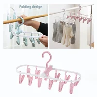12 Sock Clip Multifunctional Sock Drying Clip Cloth Hanger Household Sock Drying Clip 1