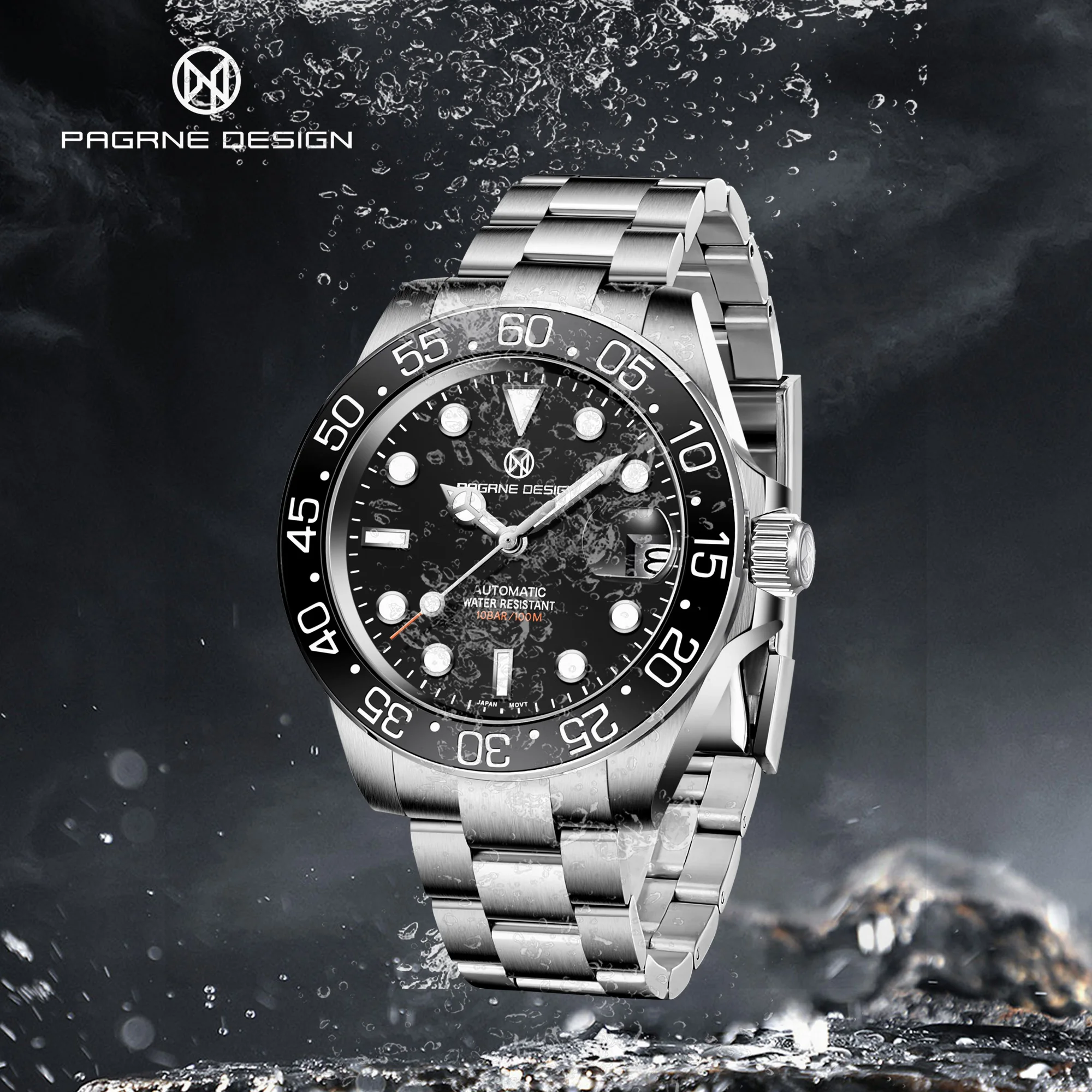 

PAGANI ( PAGANE ) Design Men's watches NH35 Movement Mechanical Wristwatches Synthetic Sapphire Glass 100M waterproof Diving