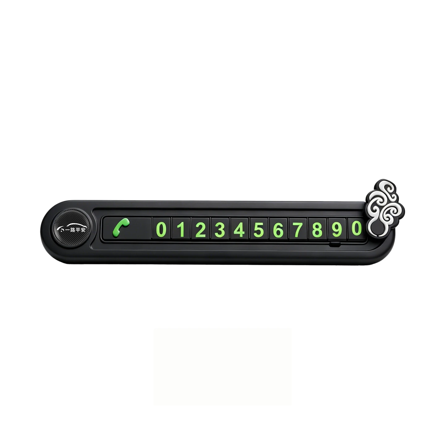 Portable Temporary Parking Phone Number Display Plate with Callback Feature