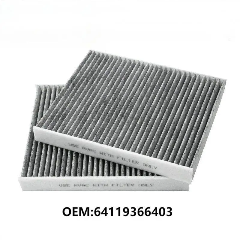 64119366403 2PCS Cabin Air Filter For BMW 5 6 7 8 Series X5 X6 X7 Rolls