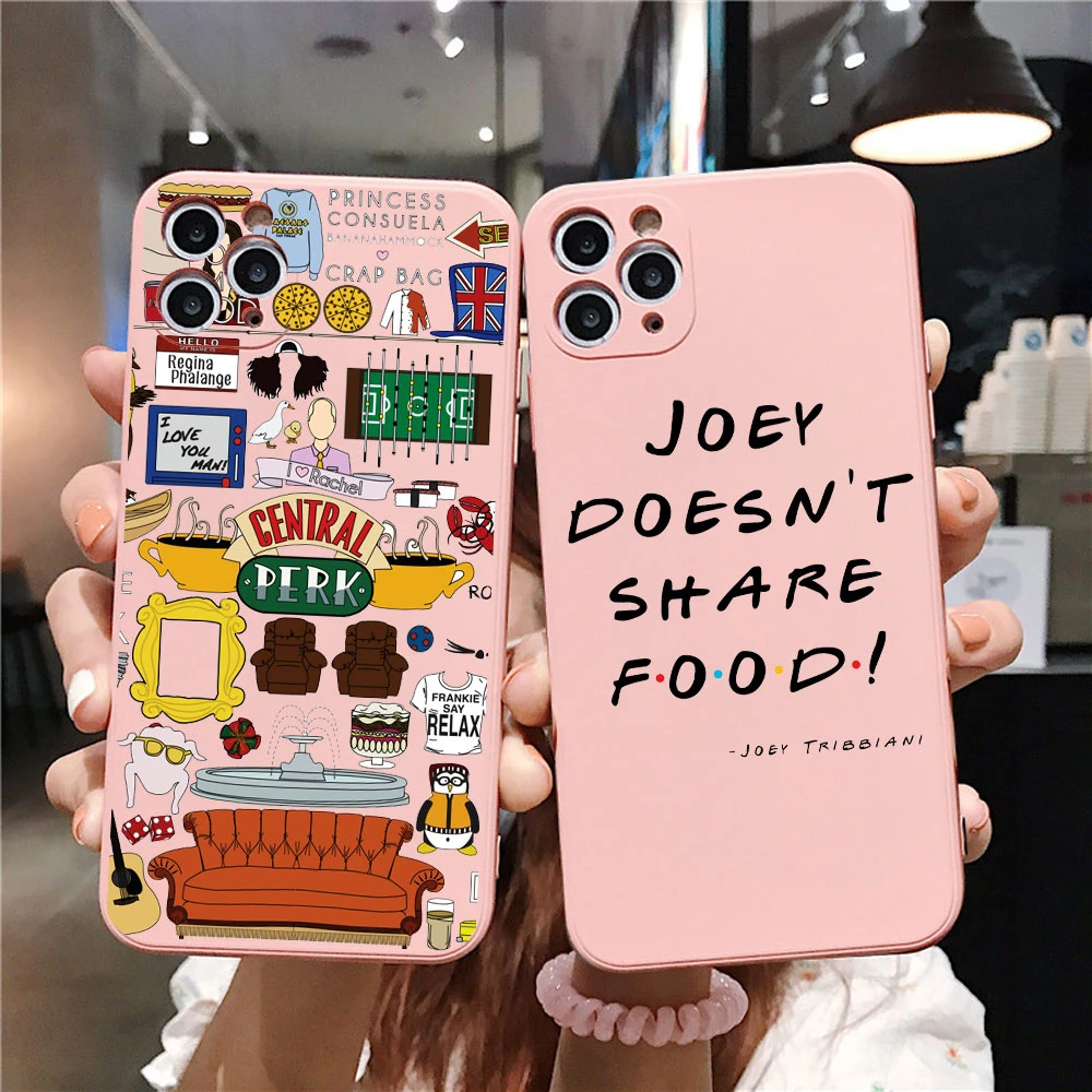 case iphone 13 pro max PUNQZY Cartoon funny Friends TV Show Phone Case For iPhone 13 PRO MAX 12 PRO 11 pro MAX 6 8 7 Plus X XS MAX XR Soft TPU Cover iphone 13 pro max leather case