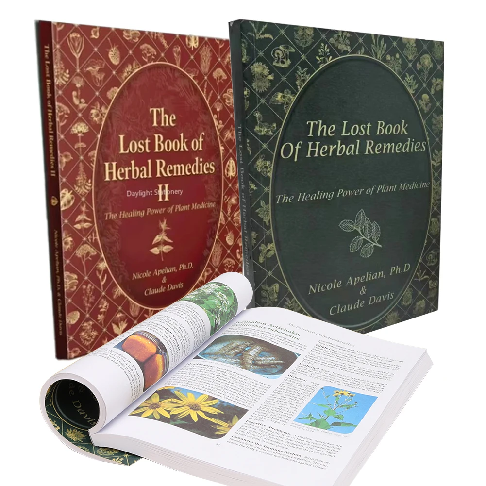 Herbal Remedies Recipes The Lost Book of Herbal Protocols For Common Ailments English Paperback Colored Inner Pages For herbal remedies recipes