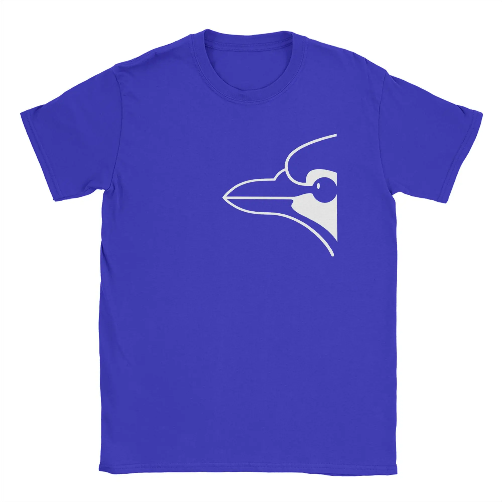 Toronto Blue Bird Pure Cotton Unisex Baseball Tee - Round Neck, Short Sleeve, Plus Size