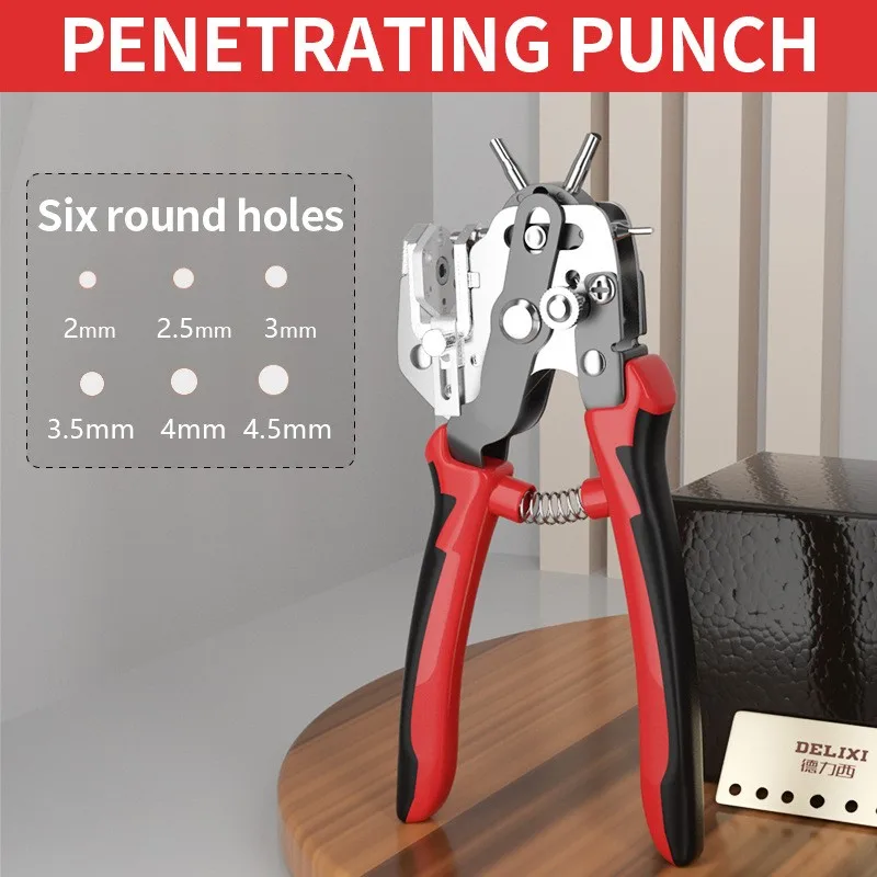 

New Hole Punch Plier Eyelet Puncher Multi-Function DIY Watchband Strap Punching Leathercraft Leather Belt Hole Punch Plier Tool