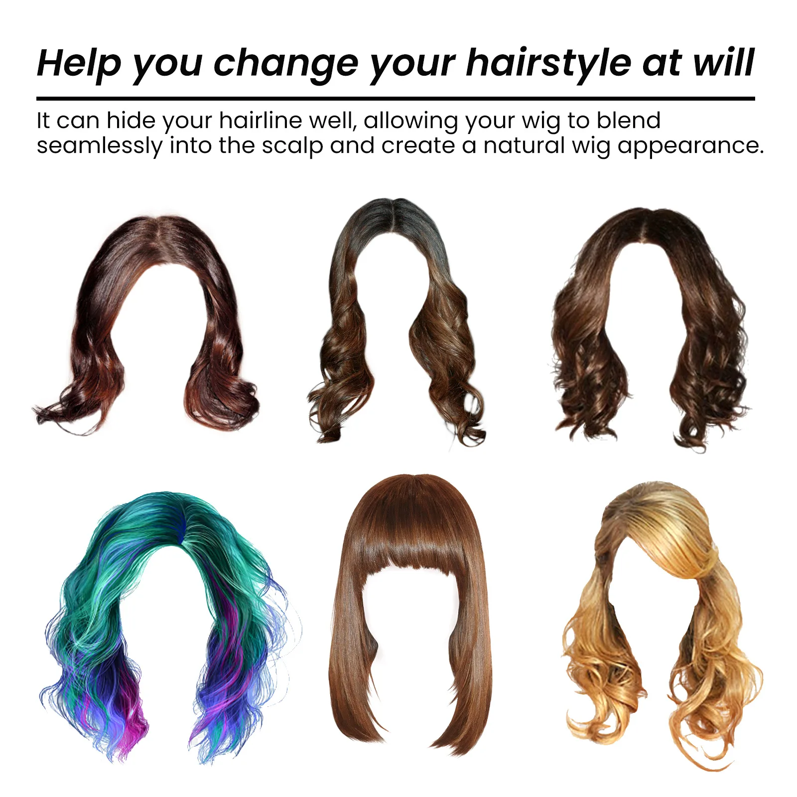 Wig Glue Waterproof Hair Replacement Adhesive Hair Curtain Hairline Covering Liquid Quick Drying Invisible Bonding Wig Tool