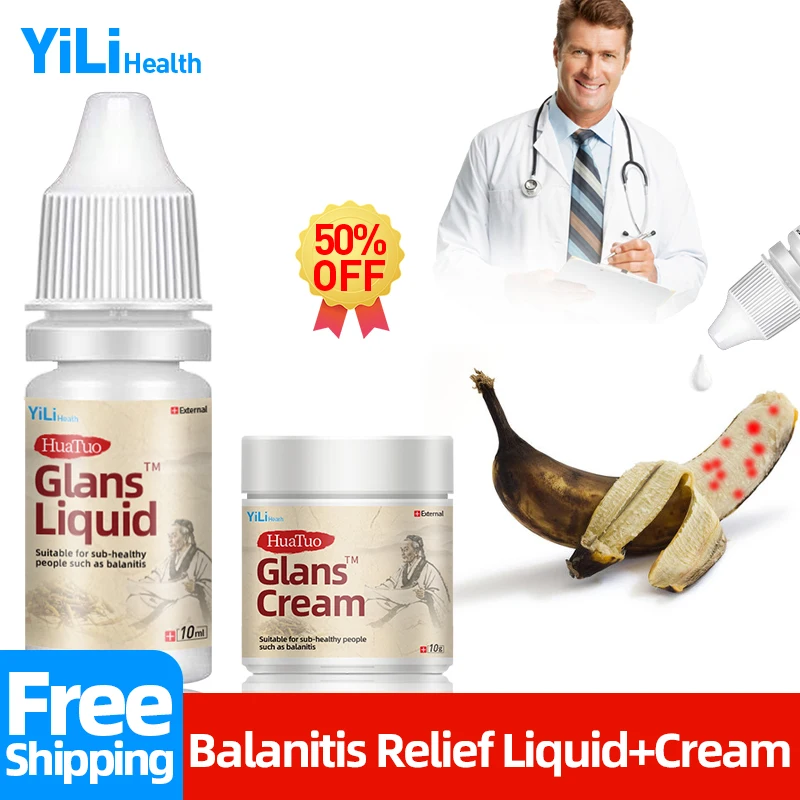 

Balanitis Treatment Liquid Glans Cream Apply To Bacterial Infection Itching Red White Dot Penile Inflammation Huatuo Medicine