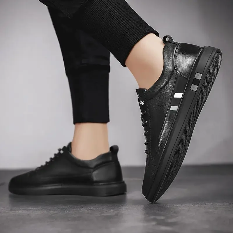 Men's shoes New style ice silk shoes Fashion breathable crocodile pattern small white casual shoes men shoes  sneakers 3