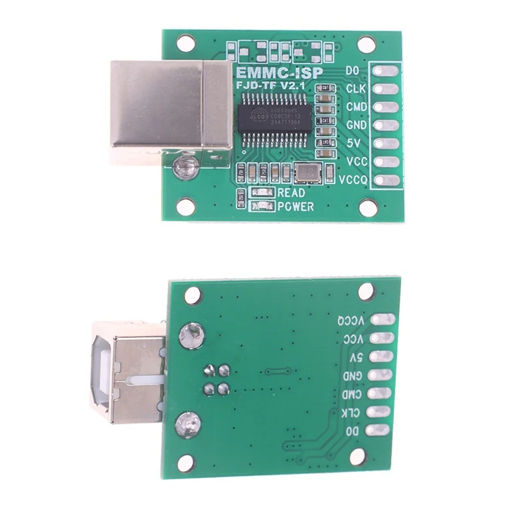 USB B 모바일폰 수리 플래시 장치 AU6438BS, EMMC ISP와 호환되어 안전한 잠금 해제 및 데이터 전송 가능