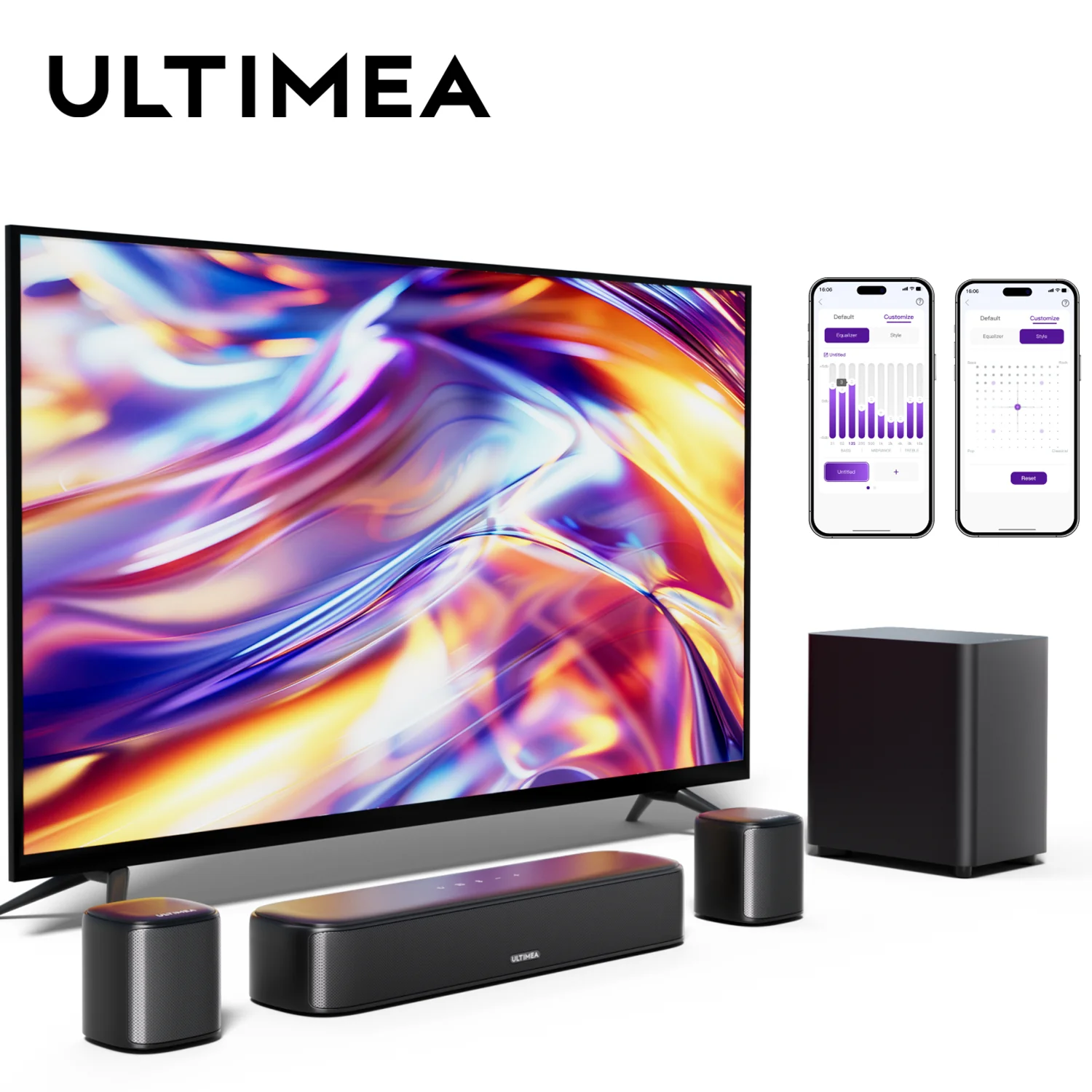 ULTIMEA Aura A30 5.1ch バーチャルサラウンドサウンドバー テレビ用
