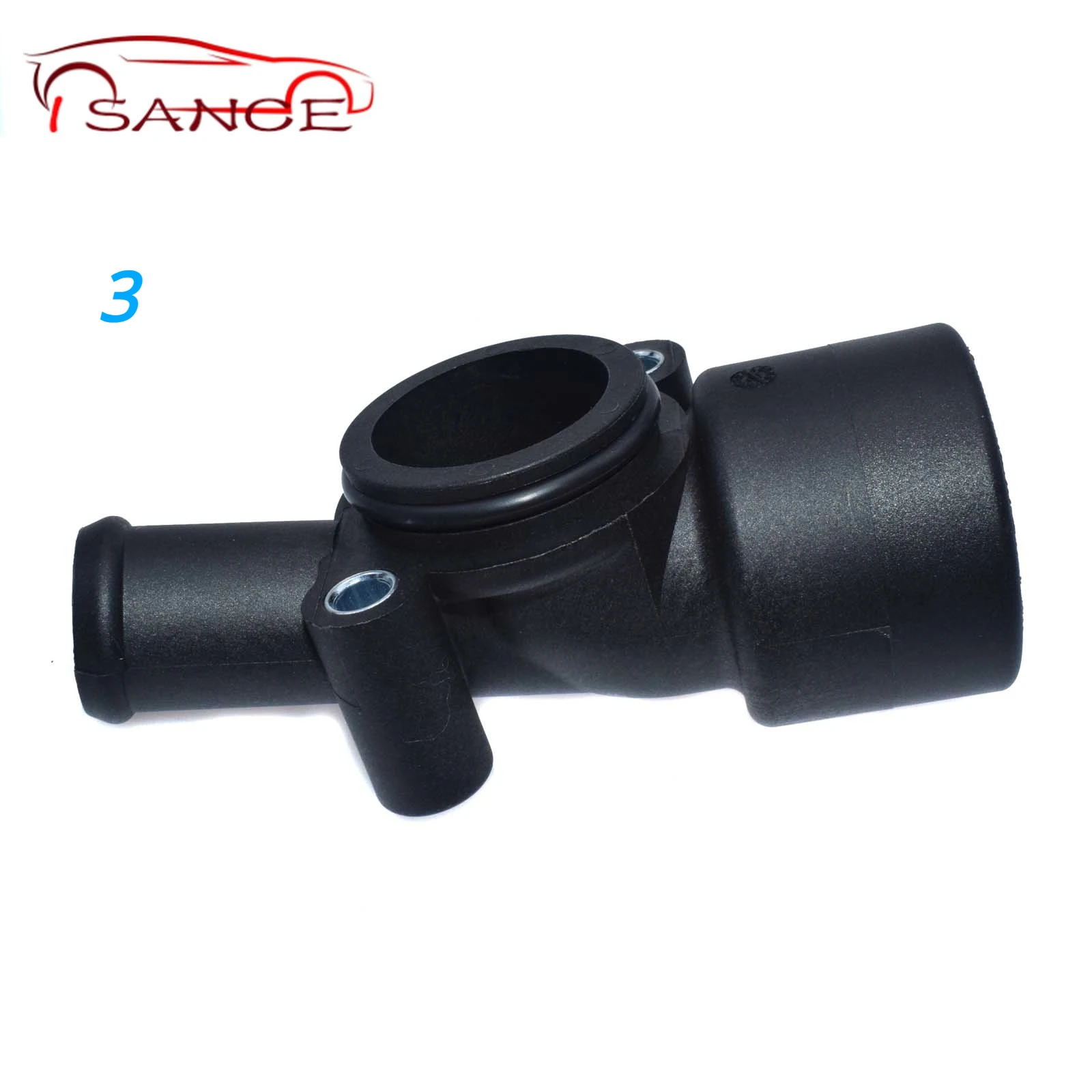 Front Center Coolant Thermostat Housing 021121050C 021121117A 021121133D 021121121A 075121113D for VW Golf Jetta Passat 2.8L VR6