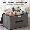 Fold Non Woven Fabric Storage Box Gray Home Supplies Clothing Underwear Sock And Kid Toy Storage Organizer Cosmetics 1