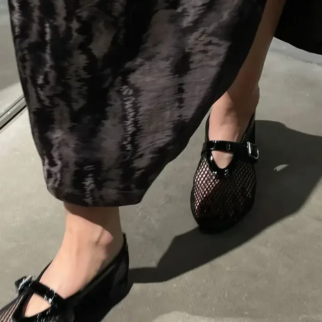 Breathable Mesh Ballet Flats with Diamond Crystal for Women’s Style - Image 5