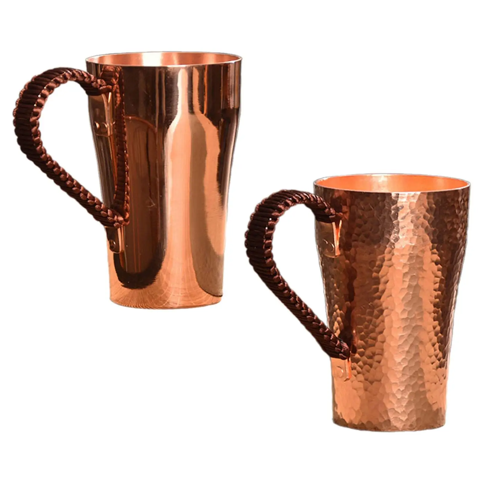 Copper Coffee Mug Moscow Mules Cup Thickened Copper Tea Mug 400ml Water Mug for Tea Milk Hot and Cold Water Beverage Hosuehold