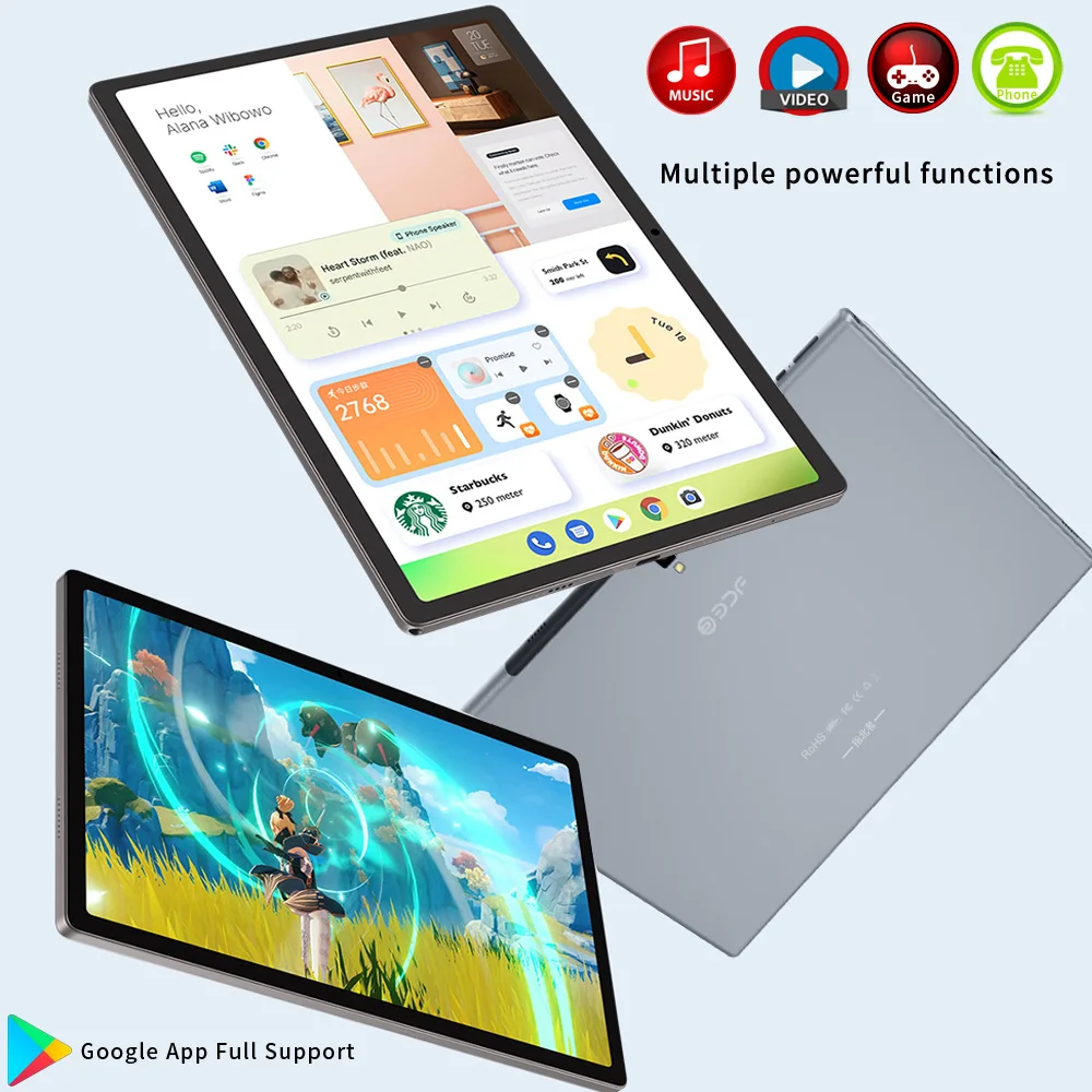 New 14 Inch Tablets Global Version Android 12 Octa Core 8GB RAM 512GB ROM 4G LTE Dual SIM 5G Dual WiFi GPS Tablet PC 10000mAh 4