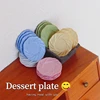 1/6 1/12 Nordic Style Tableware Mini Plate Pretend Play Food Miniature Dollhouse Kitchen Dinnerware Decoration Accessories Toy 3