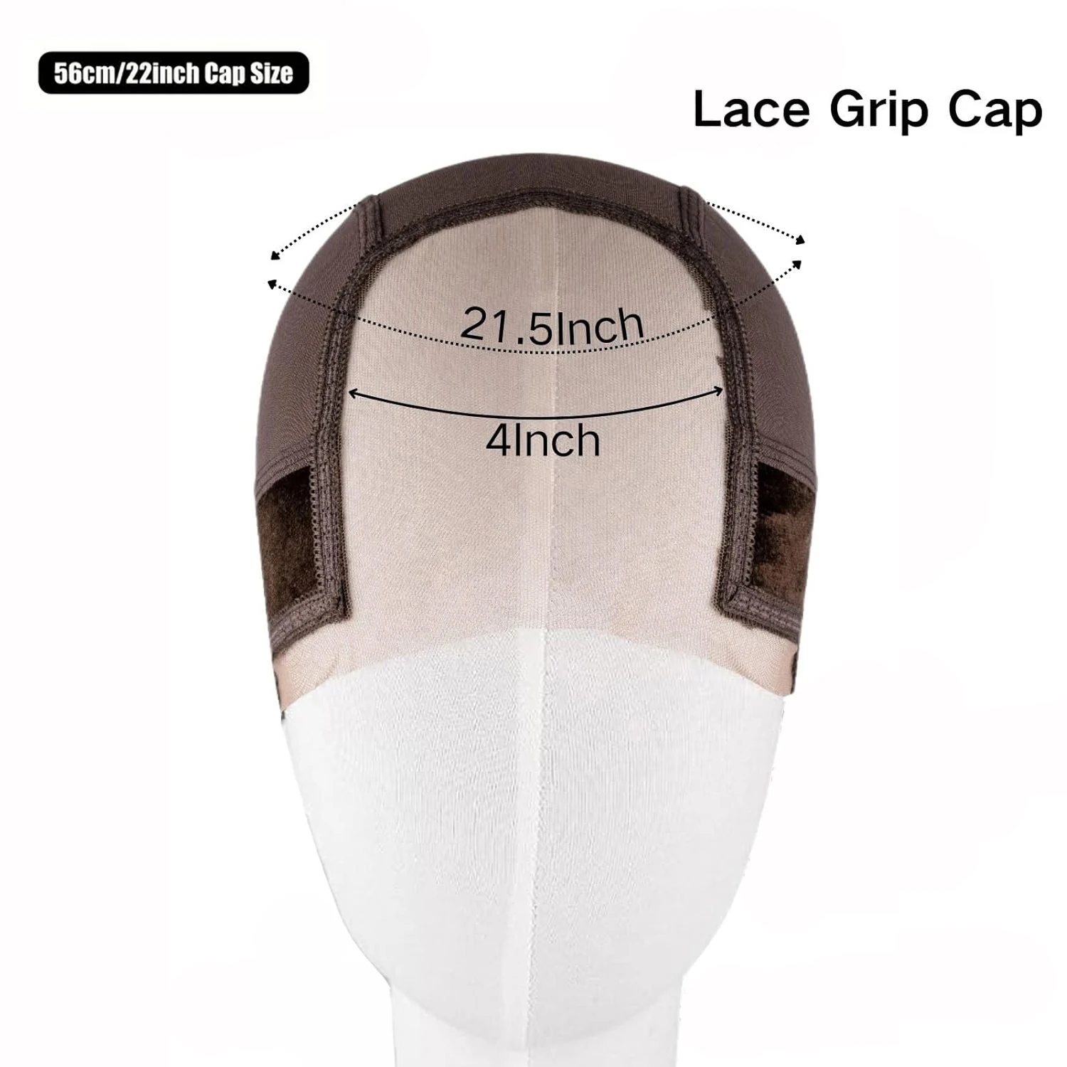 Female Headband Wig Cap Hd Lace Wig Cap For Wig Making U Part Wig Caps With Adjustable Velvet Wig Grip To Wear Wig Nude Hair Net