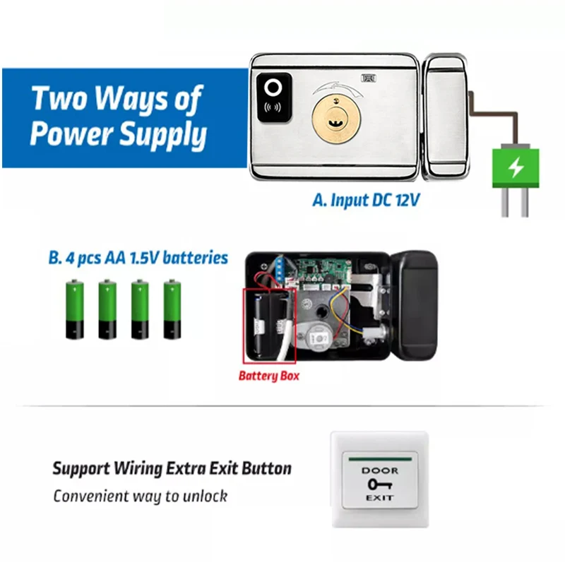 Tuya Wifi Smart Door Lock Fingerprint Biometric Digital Lock Smart Card Password APP Remote Control Keyless Electronic Lock