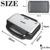 Electric sandwich maker Grill plate Panini  900W Cooking Kitchen Appliances Breakfast Waffles Machine Non-stick Iron Pan Sonifer 6