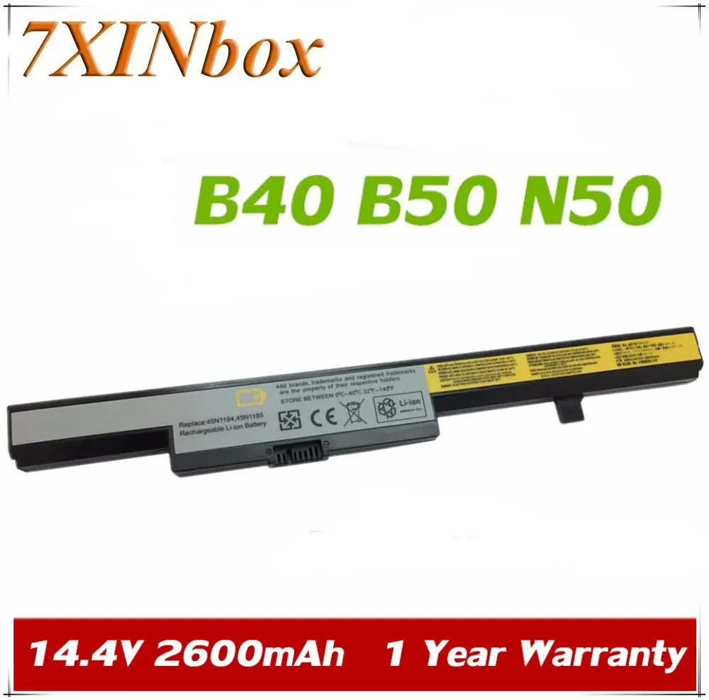 

7XINbox Battery 45N1182 45N1183 45N1184 45N1185 45N1186 45N1187 For Lenovo B40 B50 N40 N50 M4400 M4450 V4400 B40-30 N40-30