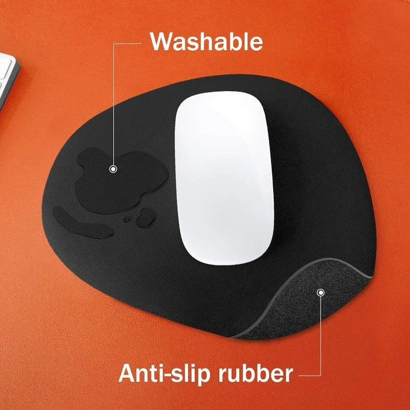 Small Oval Mousepad Non-Slip Washable Waterproof Computer Mouse Mat Home Office Mouse Pad 8.7 x 7.1 Inch