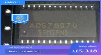 

100% NEW Free shipping 2PCS ADS7807U ADS7807 SOP28 MODULE new Free Shipping