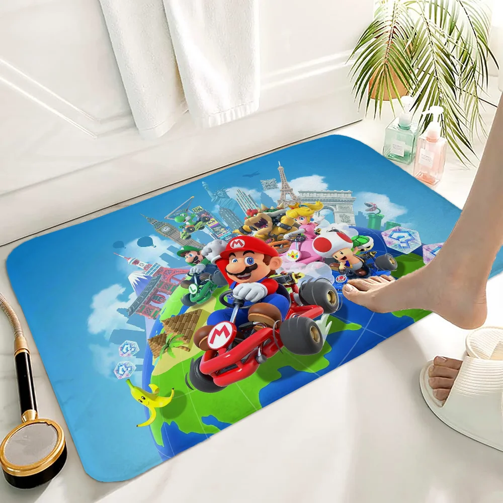 Bath Mat Rug Bathroom Foot Mat Non-slip Mat Small Floor Mats Door Mat  Mario Doormat Entrance Door Kitchen Carpet Rugs Carpets 2