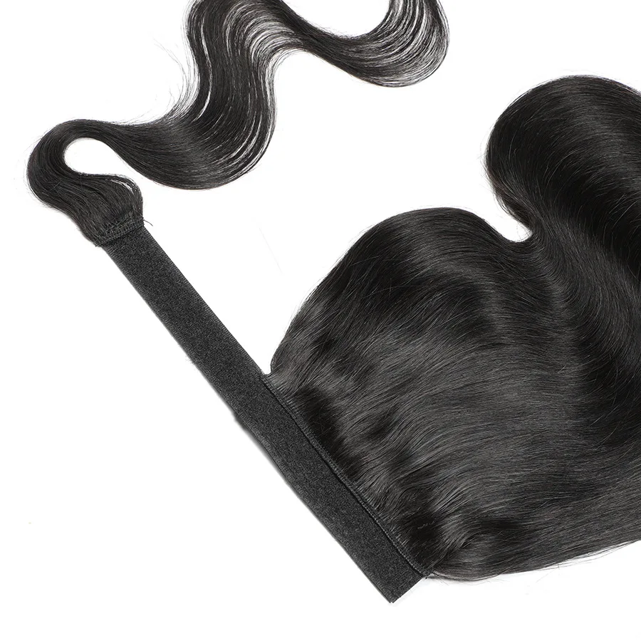 바디 웨이브 랩 어라운드 포니테일 인모 헤어 익스텐션 클립형 포니테일 헤어 익스텐션 바디 웨이브 인모 포니테일 여성용