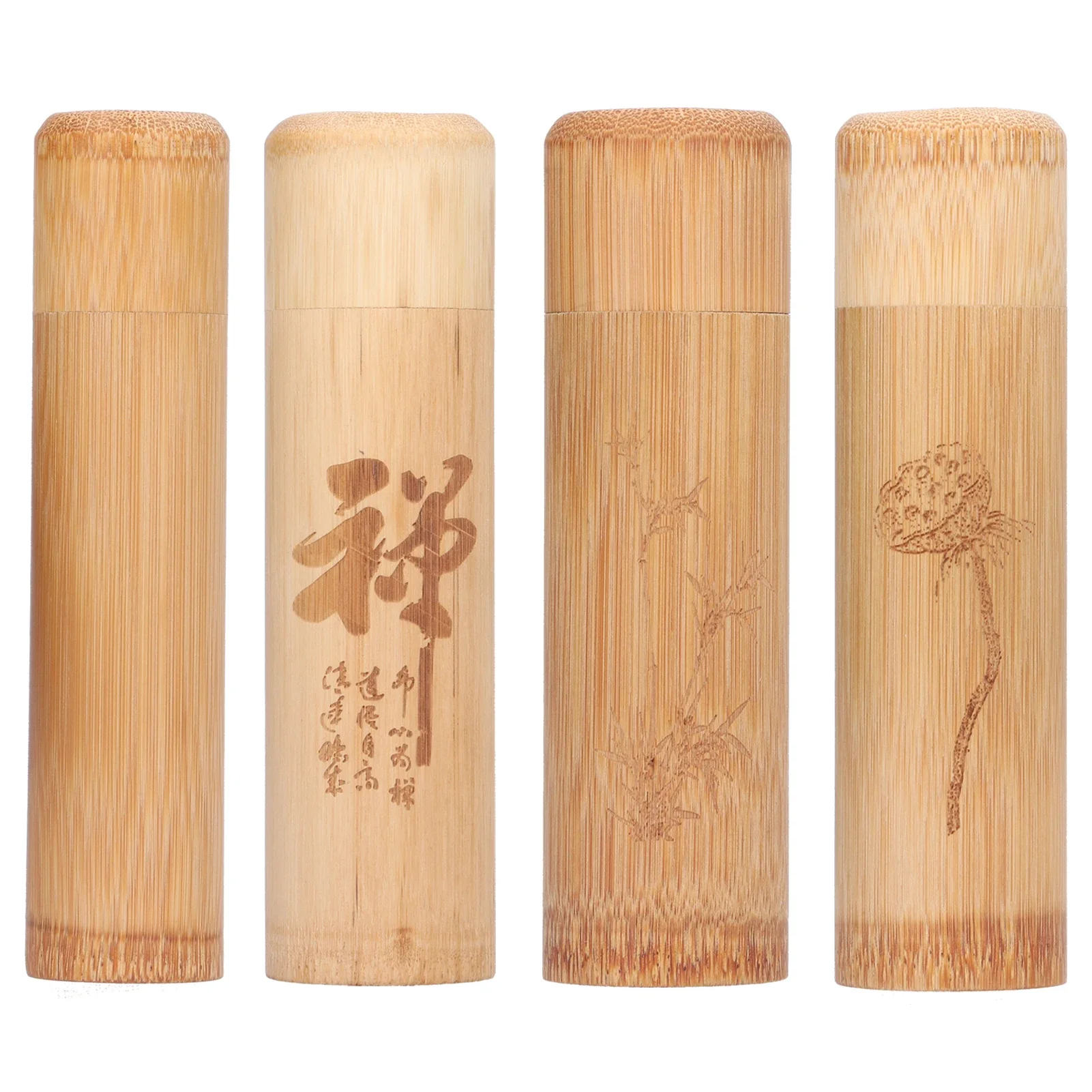Tea Box Bamboo Canister for Coffee Beans Nuts Home Office