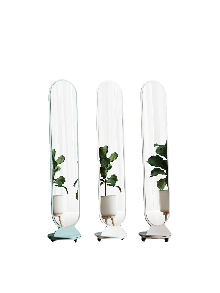 

YY Full-Length Mirror Dressing Mirror Floor Rotating Mobile Mirror Girl Bedroom Full-Length Mirror