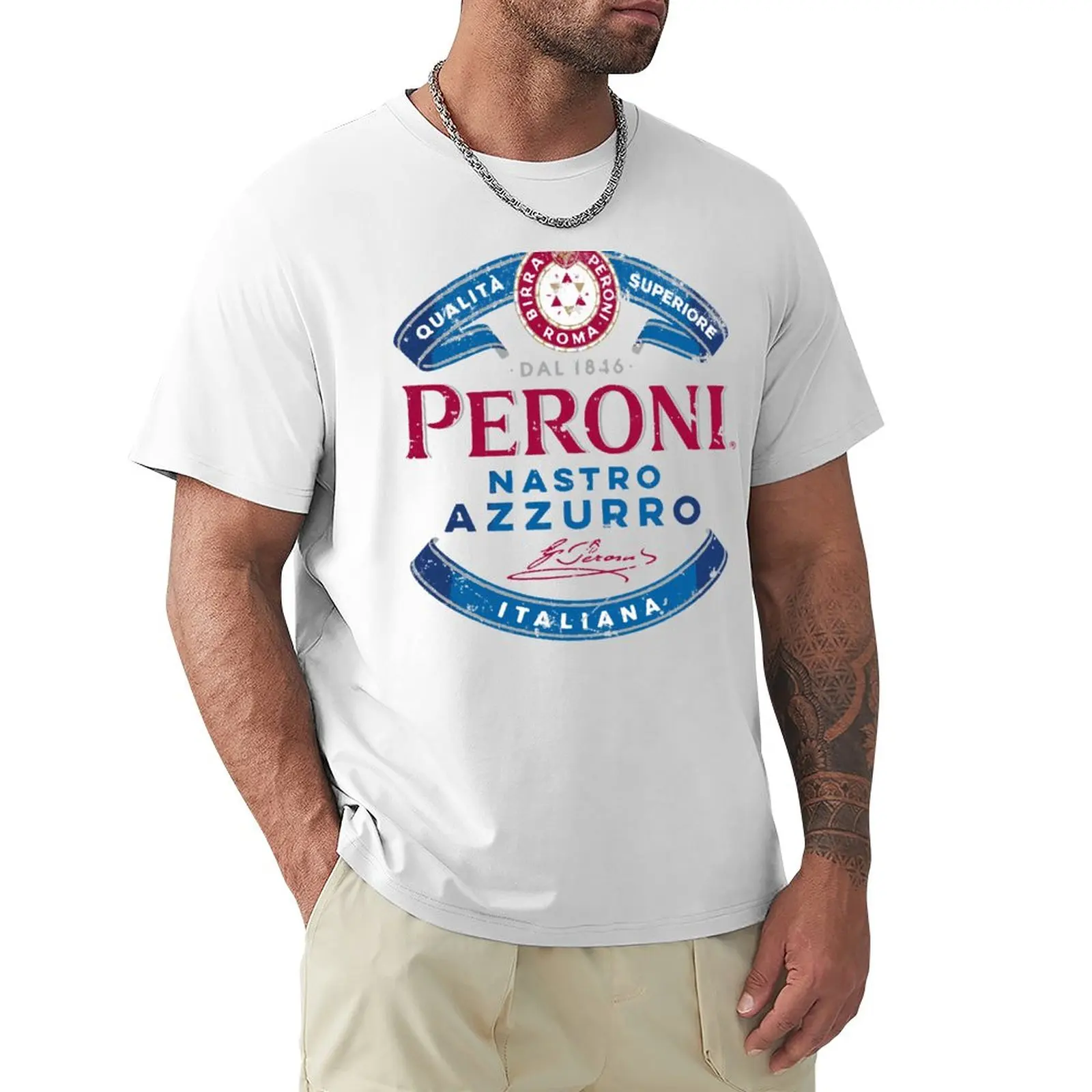

Peroni Nastro Azzurro T-Shirt customized t shirts quick-drying t-shirt T-shirt for a boy blondie t shirt mens plain t shirts