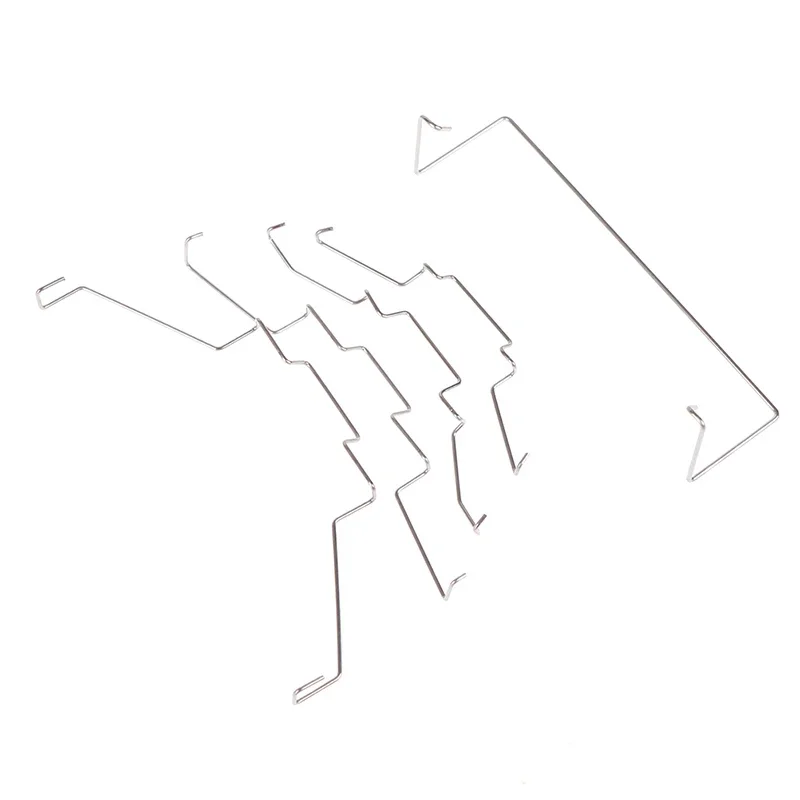 1쌍의 CPU 방열판 팬 후크 고정 브래킷 팬 클립 스프링 스틸 팬 클립은 팬을 방열판에 안전하게 고정합니다.