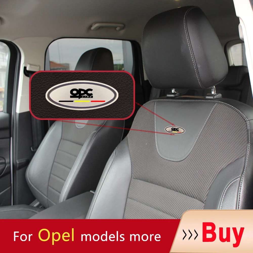 Poggiatesta Auto Adesivo Distintivo Del Sedile Accessori Auto Marchio Del Sedile Per Opel Zafira Vivaro Vita Vectra Tigra Speedster Signum Opc Line