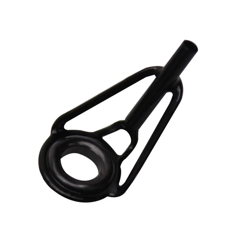 Fishing Rod Accessories 8/16/80Pcs Black Top Tip Guide for Spinning Casting Fishing Rod Building Repair Eye Line Ring Stainless Steel Frame