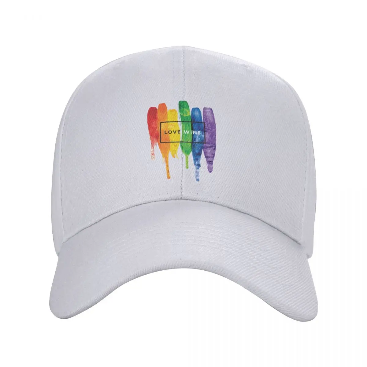 Punk Love Wins Rainbow LGBT Baseball Cap for Women Men Breathable Gay Pride Lesbian Dad Hat Performance Snapback Caps
