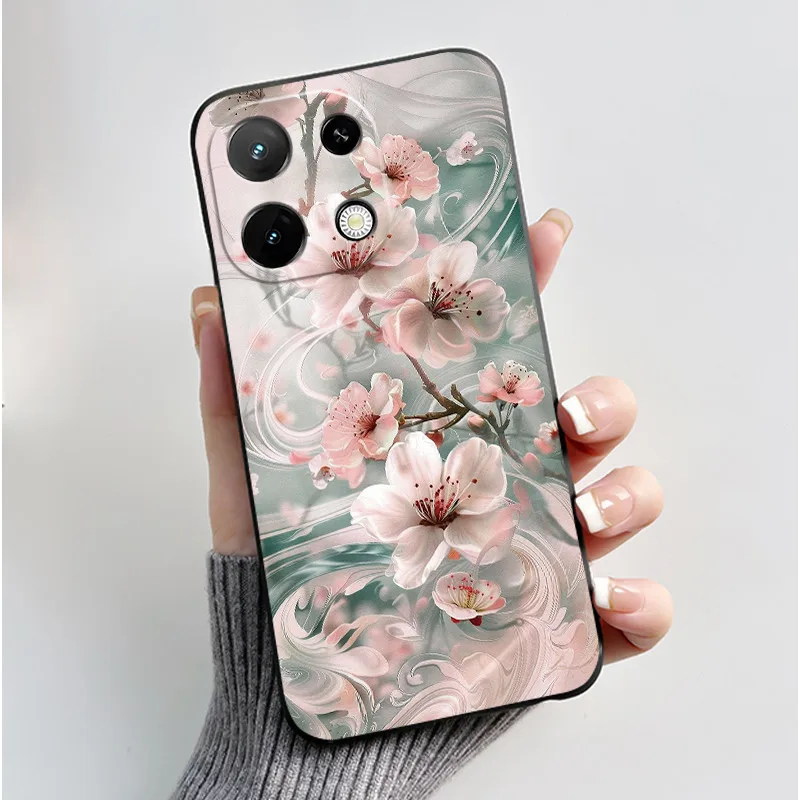 Cute Cartoon Silicone Protective Phone Case - Printed Soft Shell Cover