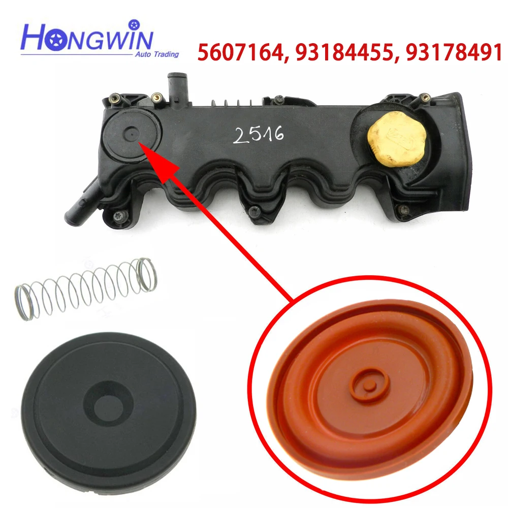 5607164 0248G3 PCV Valve Cover Repair Kit With Membrane for Peugeot 206 306 Citroen C15 Fiat Opel Alfa 1.9D 93184455 93178491 G5 Engine Pcv Valve Cover Repair Kit