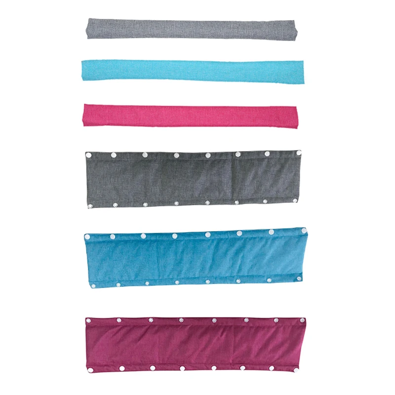

Stroller Armrest Cover Stroller Fence Protective Cover Accessories Pure Cotton Gauze Snap Button Protective Fence Saliva Towel