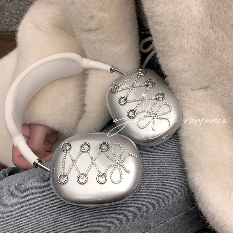 

Футляр для наушников Airpods Max, Оригинальная защита для наушников с кристаллами и бриллиантами, подходит для Airpods Max, аксессуары для наушников Y2k