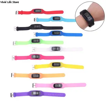 Sports Pedometer Running Step Counter Walking Distance Calorie Counter Pedometer Digital Tracker LCD Fitness Watch Bracelet