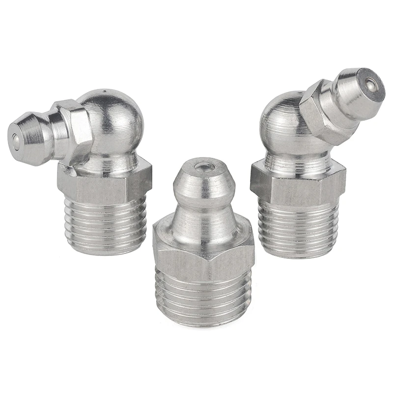 M6 M8 304 Stainless Steel Oil Mouth Grease Nipple Butter Fittings Elbow AliExpress