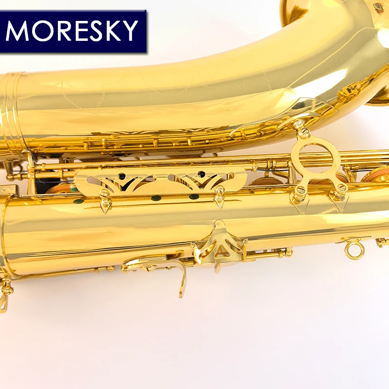 MORESKY Bb Tenor Saxophone Gold Keys With Case Music Instrument SAX MTS-101