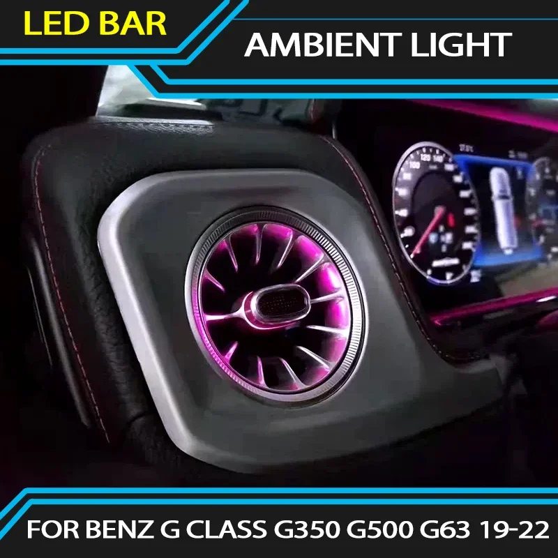 

Ambient Lights For Mercedes-Benz G Class G350 G500 G63 2019-2022 64 colors LED Vents Decorative Light Retrofit