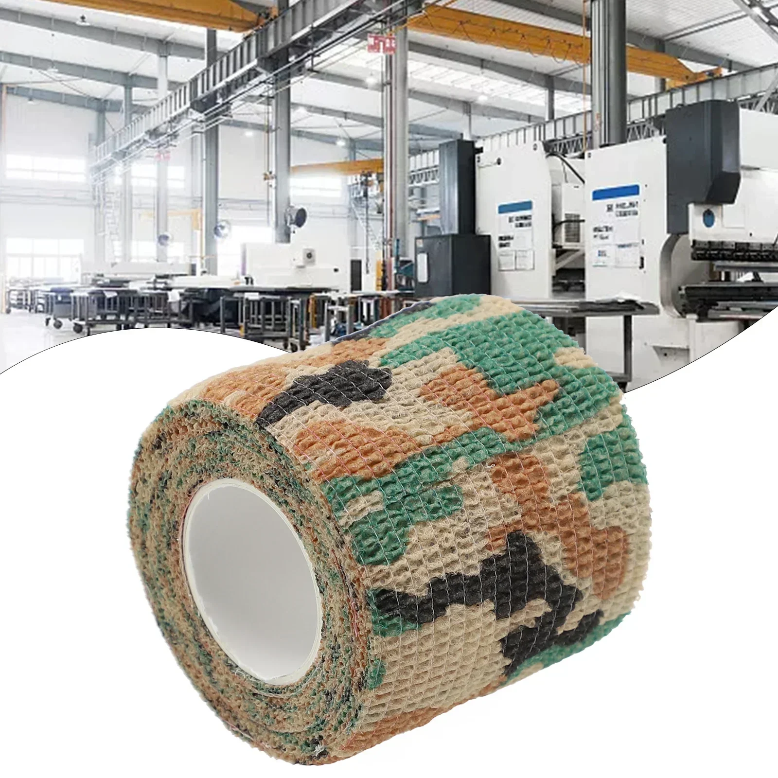 1 Pc Camouflage Invisible Tape Polyester Outdoor Activity Camo Form Reusable Self Cling Camo Hunting Rifle Fabric Tape Wrap